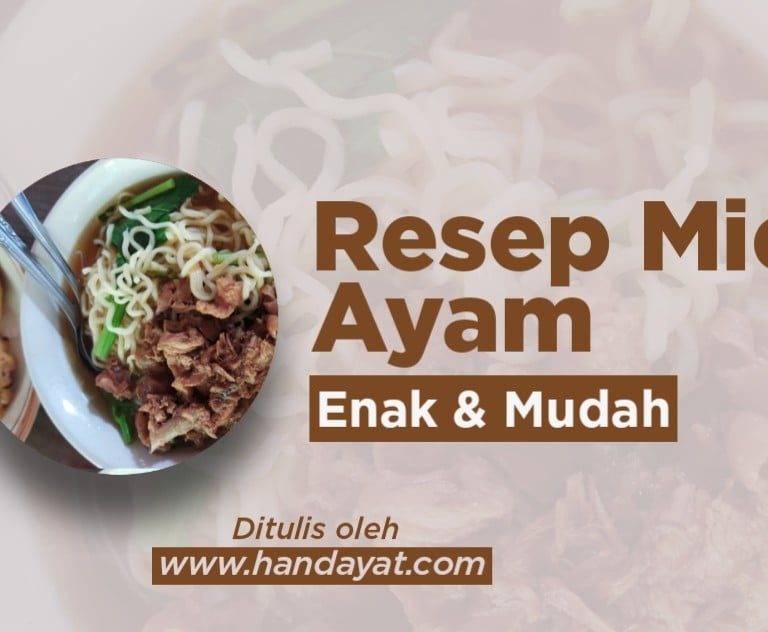 Ini dia Resep Mie Ayam Enak dan Mudah 3
