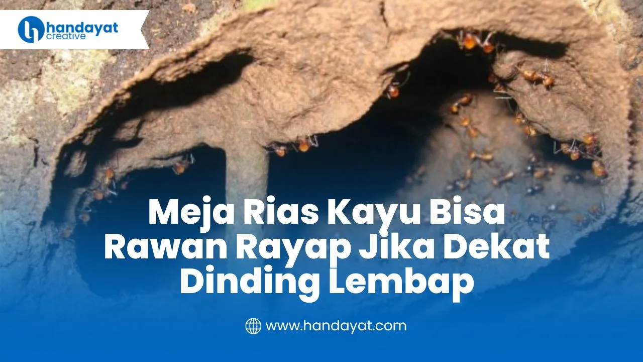 Meja Rias Kayu Bisa Rawan Rayap Jika Dekat Dinding Lembap 1 Meja Rias Kayu Bisa Rawan Rayap Jika Dekat Dinding Lembap 1